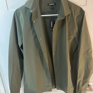 Express Olive Green Jacket NWT